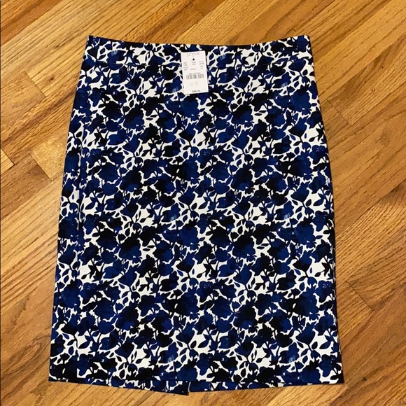 NWT 00 Jcrew printed pencil skirt - Picture 1 of 6
